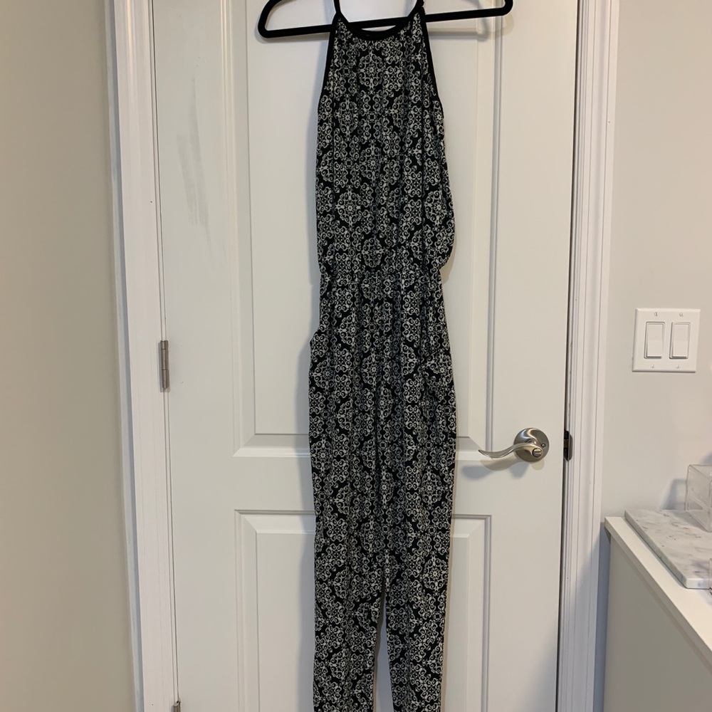 Black and white jumpsuit